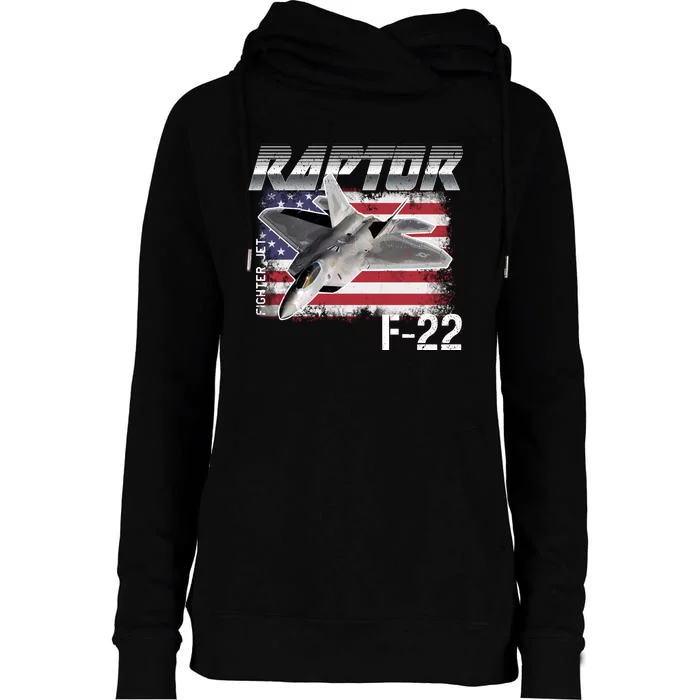 F 22 Raptor Stealth Womens Funnel Neck Pullover Hood