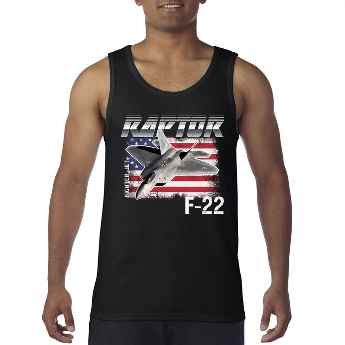 F 22 Raptor Stealth Tank Top