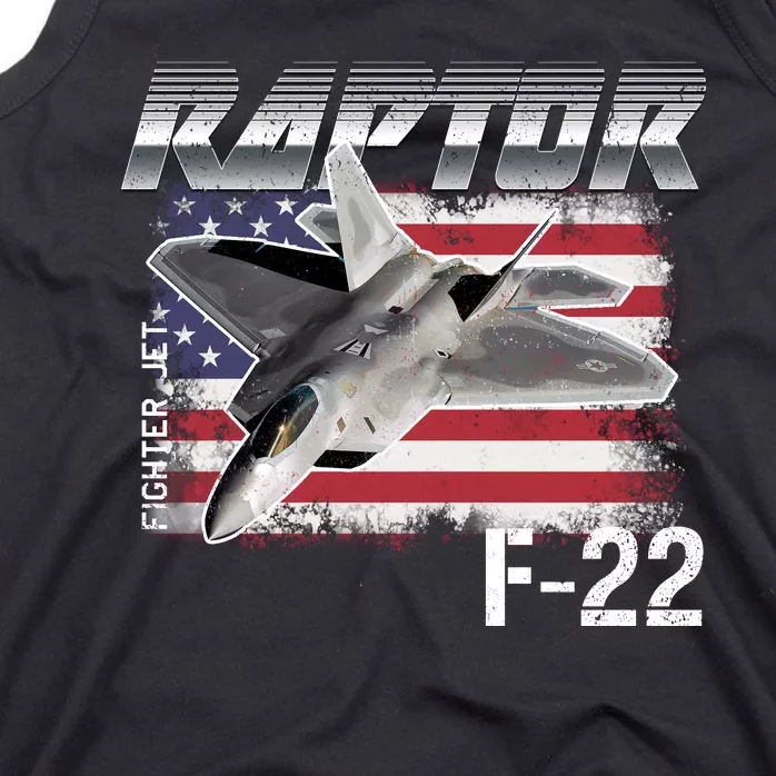 F 22 Raptor Stealth Tank Top