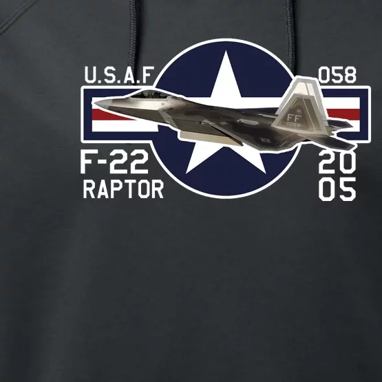 F 222 Raptor USAF Performance Fleece Hoodie