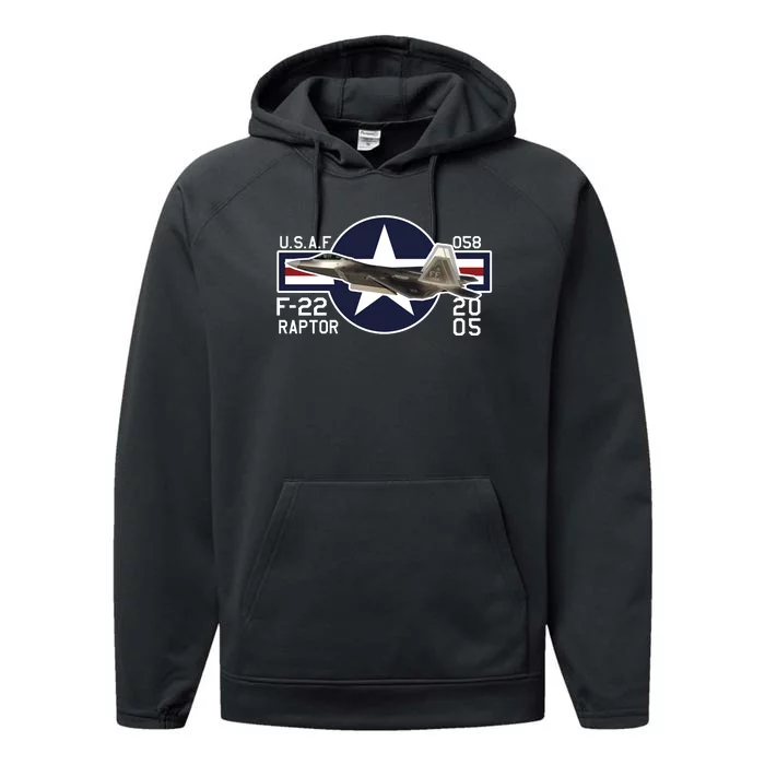 F 222 Raptor USAF Performance Fleece Hoodie