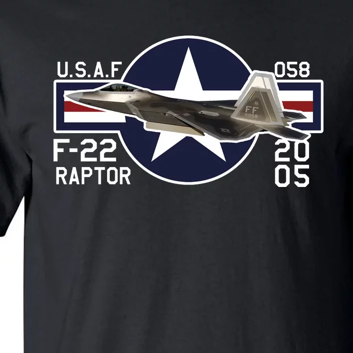 F 222 Raptor USAF Tall T-Shirt