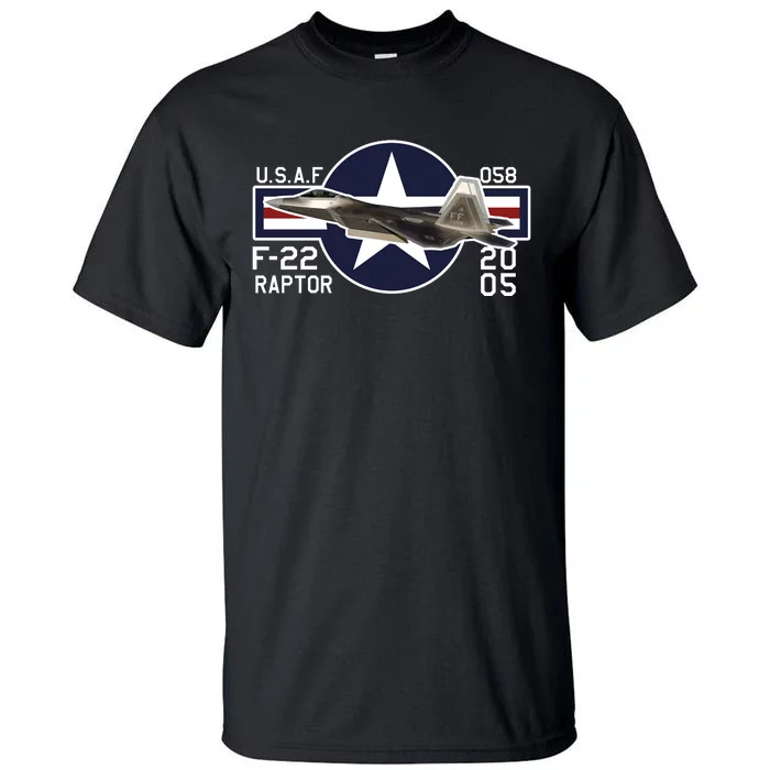 F 222 Raptor USAF Tall T-Shirt