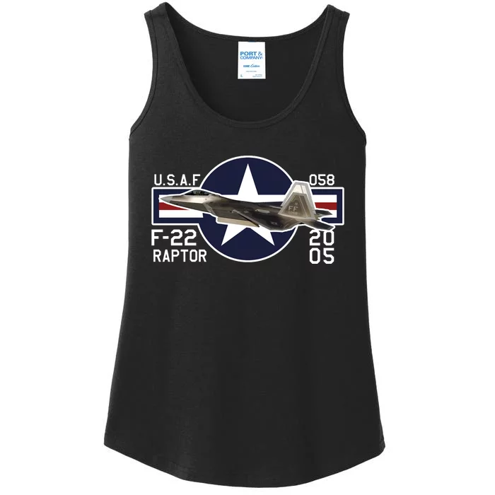 F 222 Raptor USAF Ladies Essential Tank