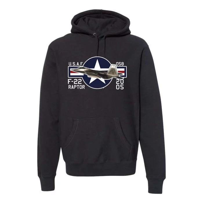 F 222 Raptor USAF Premium Hoodie