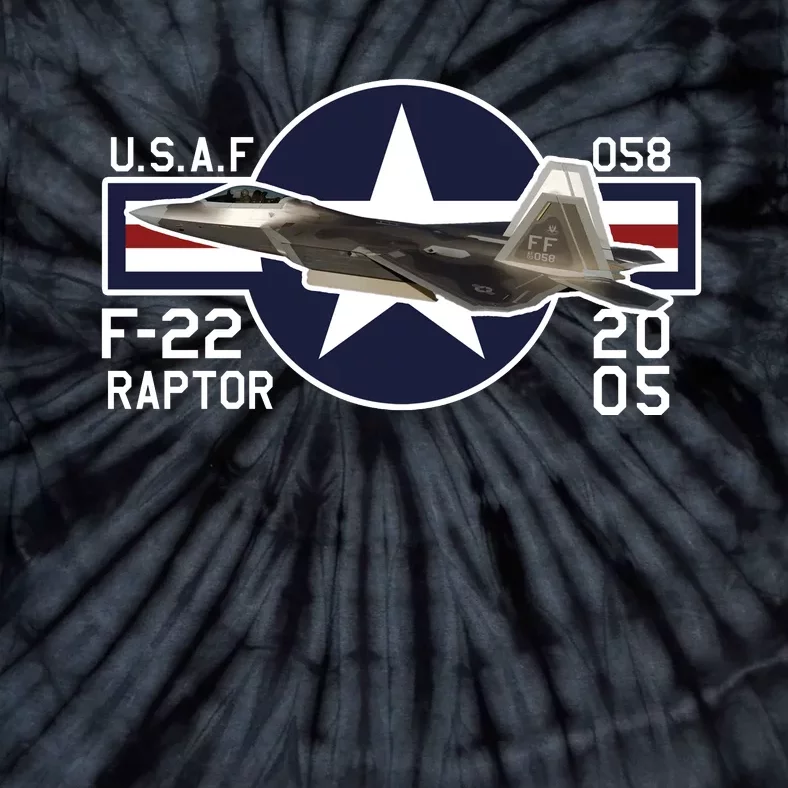 F 222 Raptor USAF Tie-Dye T-Shirt