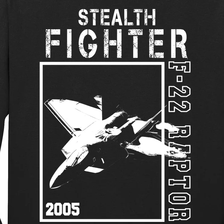 F 22 Raptor Stealth Fighter Tall Long Sleeve T-Shirt