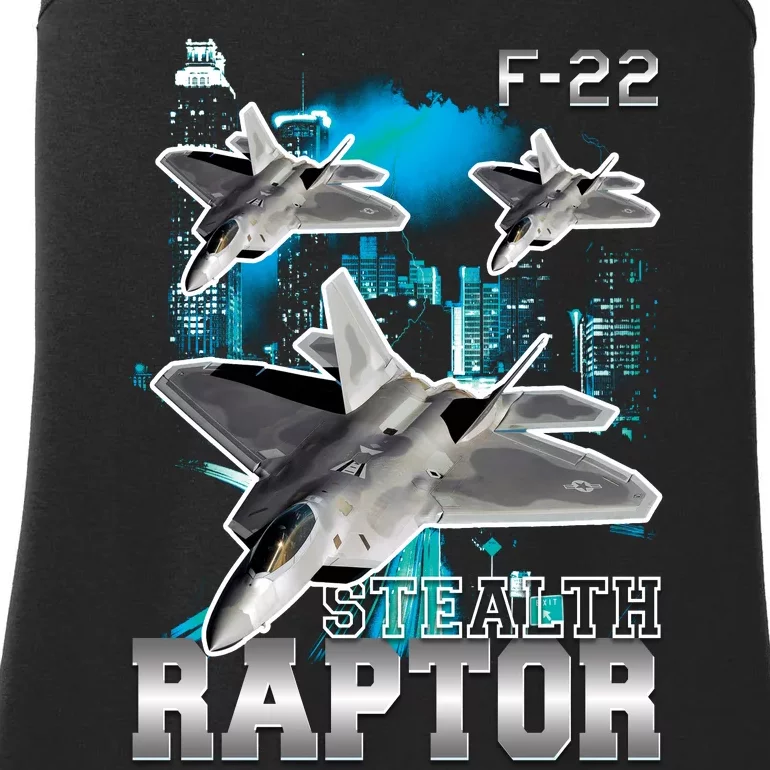 F 22 Raptor Stealth Bootleg Ladies Essential Tank