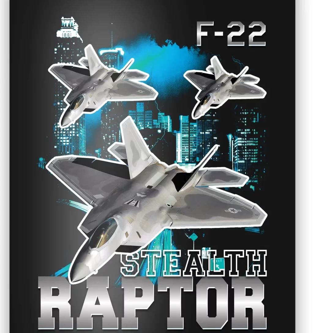 F 22 Raptor Stealth Bootleg Poster