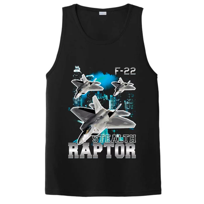 F 22 Raptor Stealth Bootleg Performance Tank