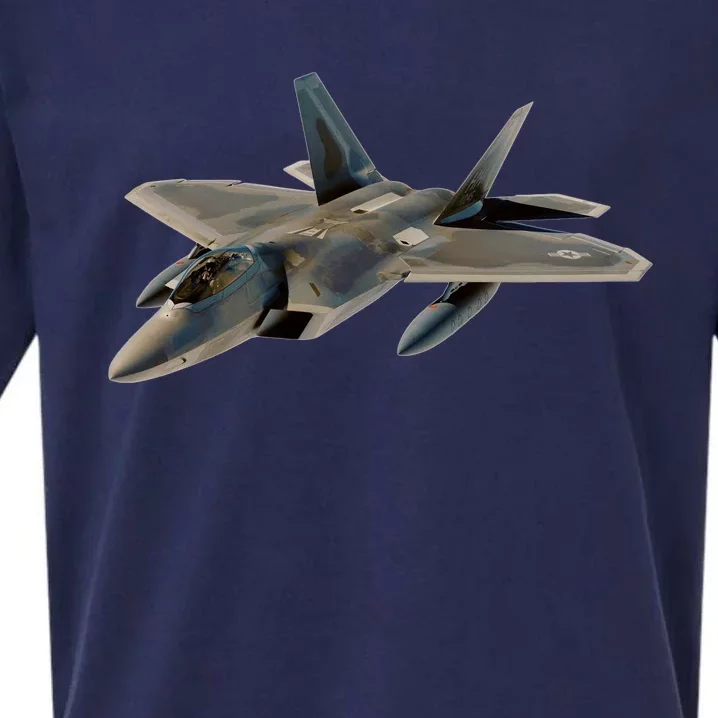 F 22 Raptor Stealth Bootleg Sueded Cloud Jersey T-Shirt