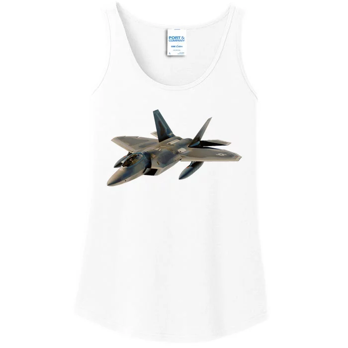 F 22 Raptor Stealth Bootleg Ladies Essential Tank