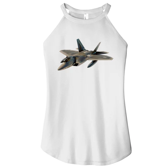 F 22 Raptor Stealth Bootleg Women’s Perfect Tri Rocker Tank