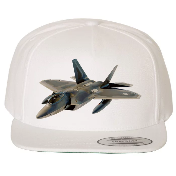 F 22 Raptor Stealth Bootleg Wool Snapback Cap