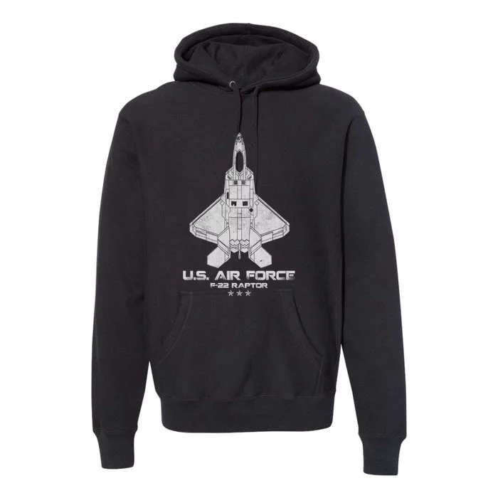 F 22 Raptor Stealth Bootleg Premium Hoodie