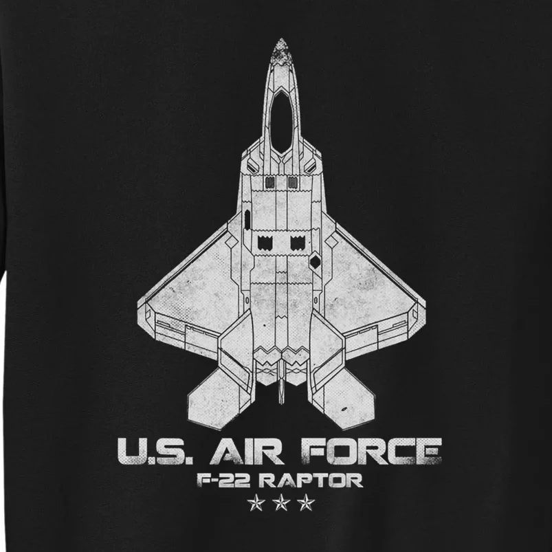 F 22 Raptor Stealth Bootleg Tall Sweatshirt