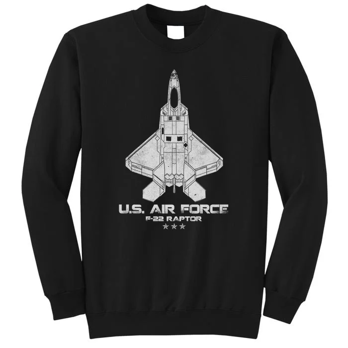 F 22 Raptor Stealth Bootleg Tall Sweatshirt