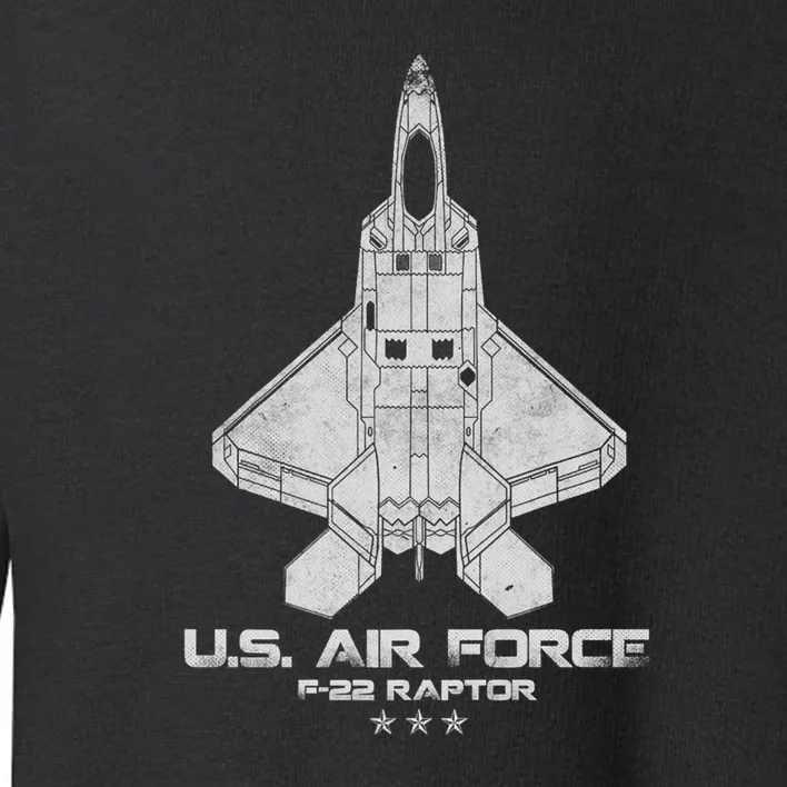 F 22 Raptor Stealth Bootleg Toddler Sweatshirt