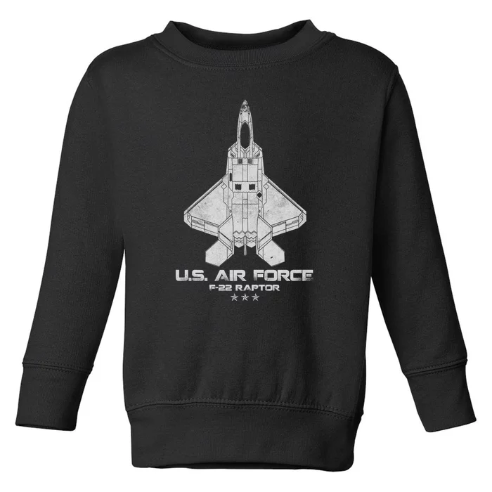 F 22 Raptor Stealth Bootleg Toddler Sweatshirt