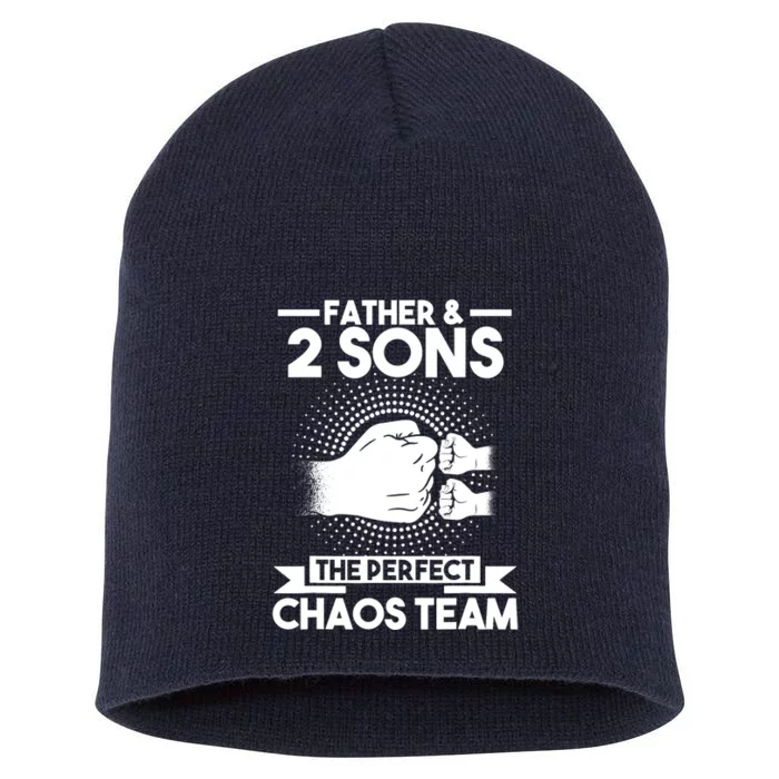 Father & 2 Sons The perfect chaos team Father Short Acrylic Beanie