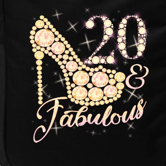 Fabulous & 20 Sparkly Heel 20th Birthday Impact Tech Backpack