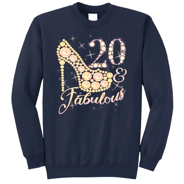 Fabulous & 20 Sparkly Heel 20th Birthday Sweatshirt