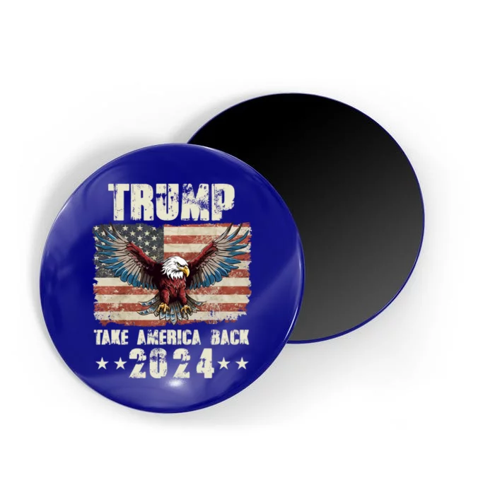 Flag 2024 Trump American Flag Funny Gift Magnet