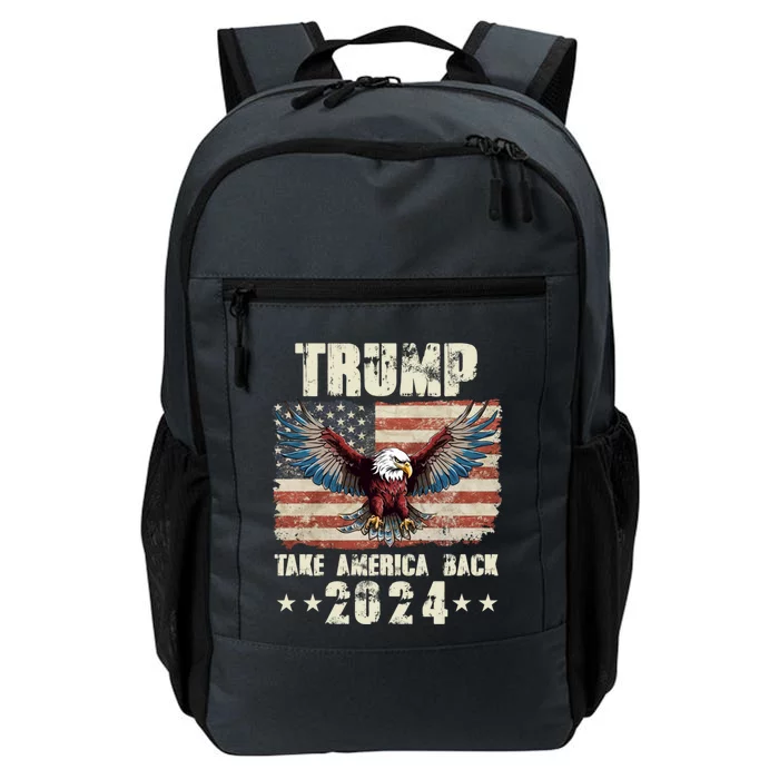 Flag 2024 Trump American Flag Funny Gift Daily Commute Backpack