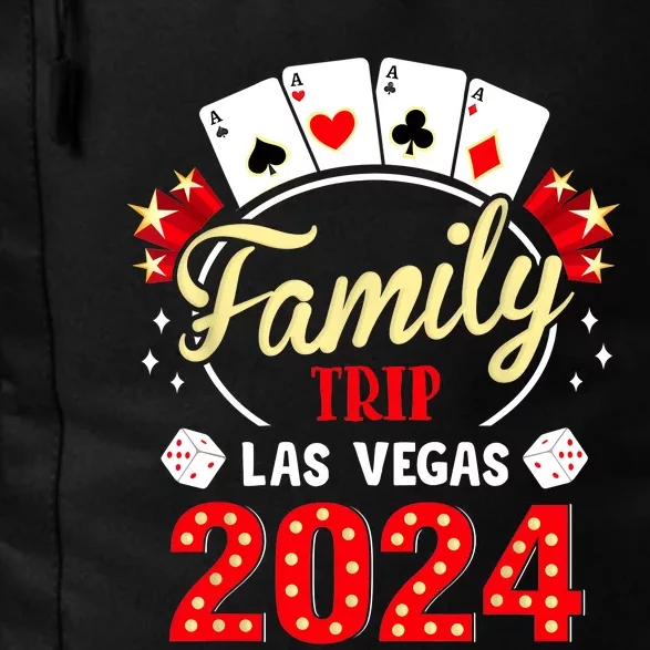 Funny 2024 Vegas Family Trip Vacation Party Las Vegas Squad Daily Commute Backpack