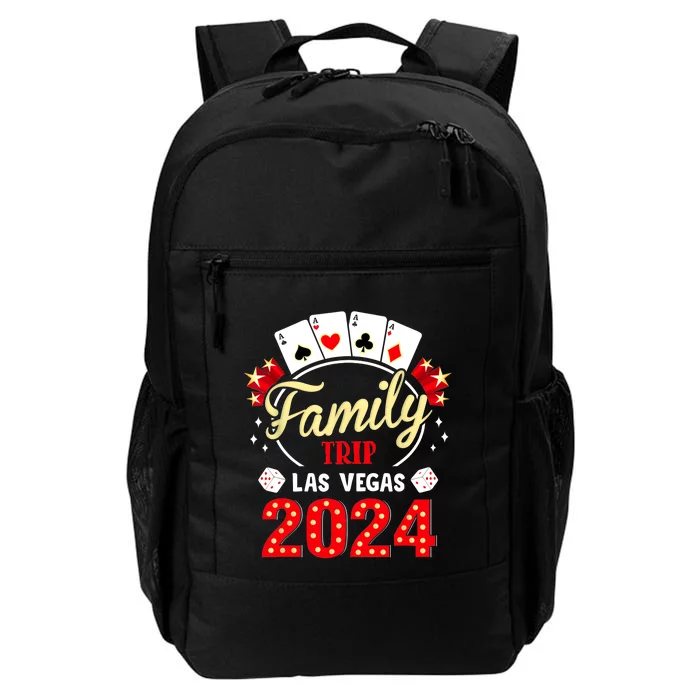 Funny 2024 Vegas Family Trip Vacation Party Las Vegas Squad Daily Commute Backpack