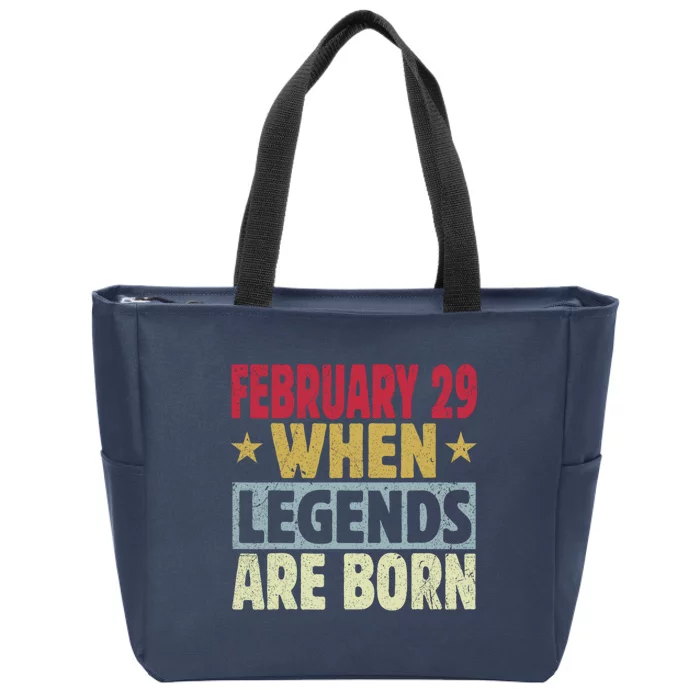 February 29 When Legends Are Born Zip Tote Bag