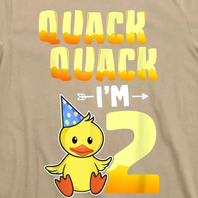 Funny 2 Year Old Girl Boy Duck 2nd Second Birthday Party Gift 1 T-Shirt