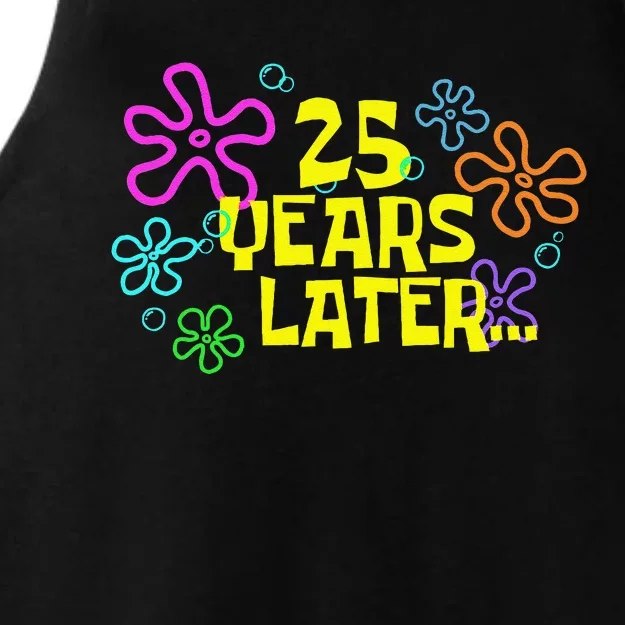 Funny 25 Years Later 25th Birthday Party 25 Year Old Meme Gift Ladies Tri-Blend Wicking Tank