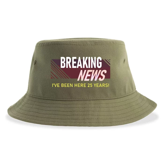 Funny 25 Year Work Anniversary 25th Employee Appreciation Sustainable Bucket Hat