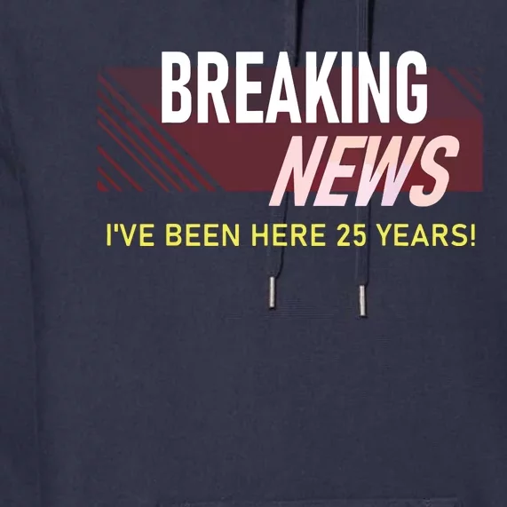 Funny 25 Year Work Anniversary 25th Employee Appreciation Premium Hoodie