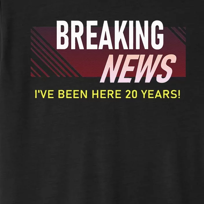 Funny 20 Year Work Anniversary 20th Employee Appreciation ChromaSoft Performance T-Shirt