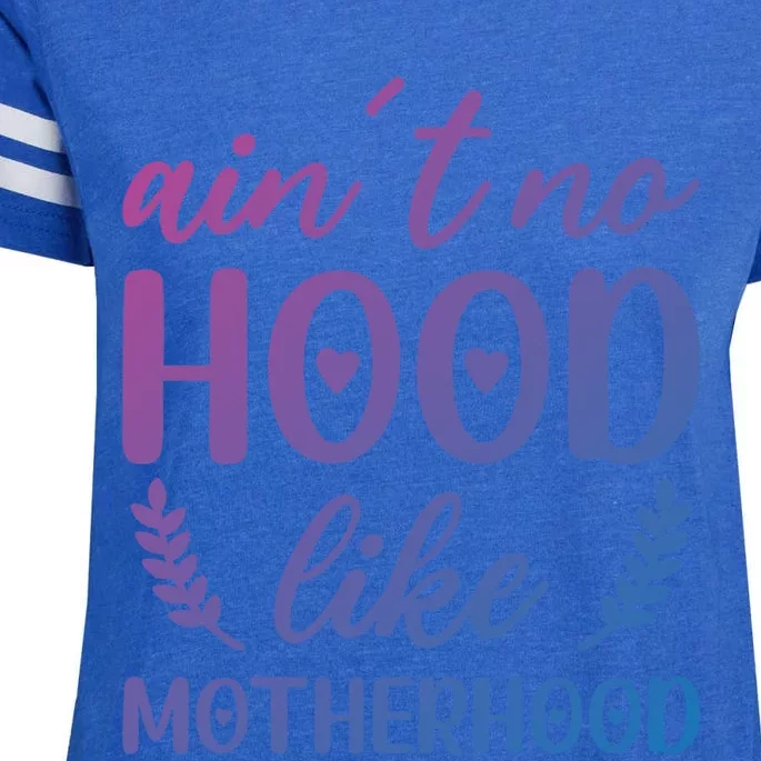 Family 365 AinT No Hood Like A Motherhood Mom Graphic Gift Enza Ladies Jersey Football T-Shirt