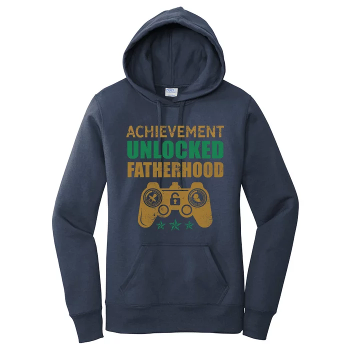 Family 365 Achievet Unlocked Fatherhood Funny Great Gift Women's Pullover Hoodie