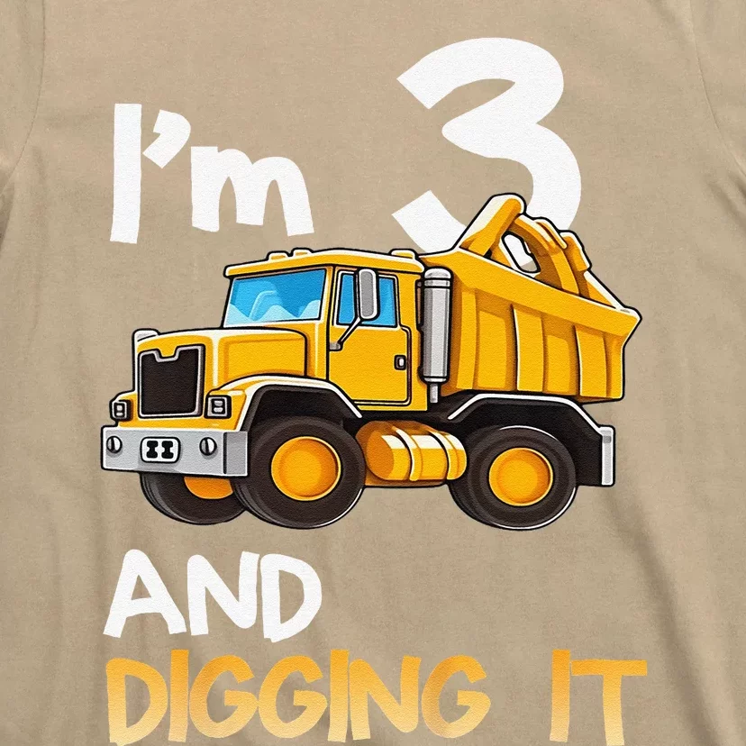 Funny 3th Birthday Construction Three 3yr Old T-Shirt