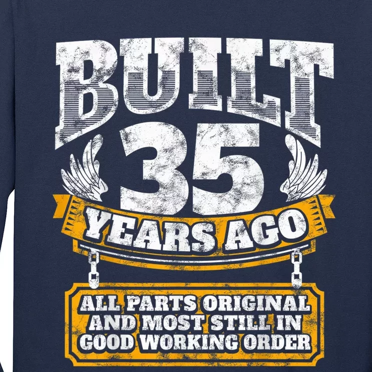 Funny 35th Birthday Shirt B-Day Gift Saying Age 35 Year Joke Long Sleeve Shirt