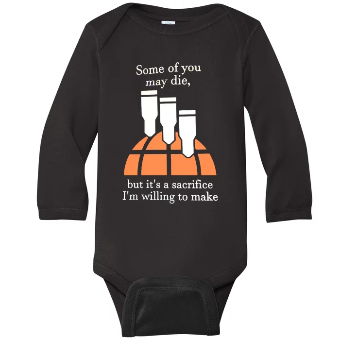 Funny 380 Barrage Meme Baby Long Sleeve Bodysuit