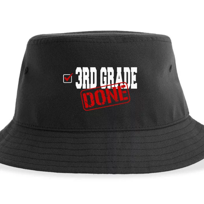 Funny 3rd Grade Done End Of Year Last Day Of School Sustainable Bucket Hat