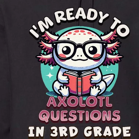 Funny 3rd Grade IM Ready To Axolotl Questions In 3rd Grade Gift Premium Hoodie