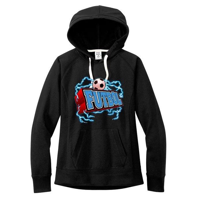 Futbol 3D Logo Women's Fleece Hoodie