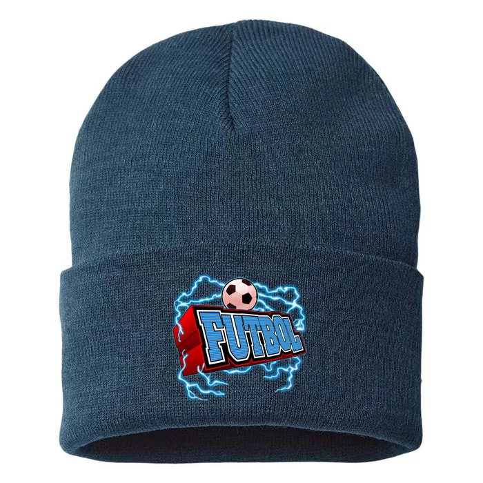 Futbol 3D Logo Sustainable Knit Beanie