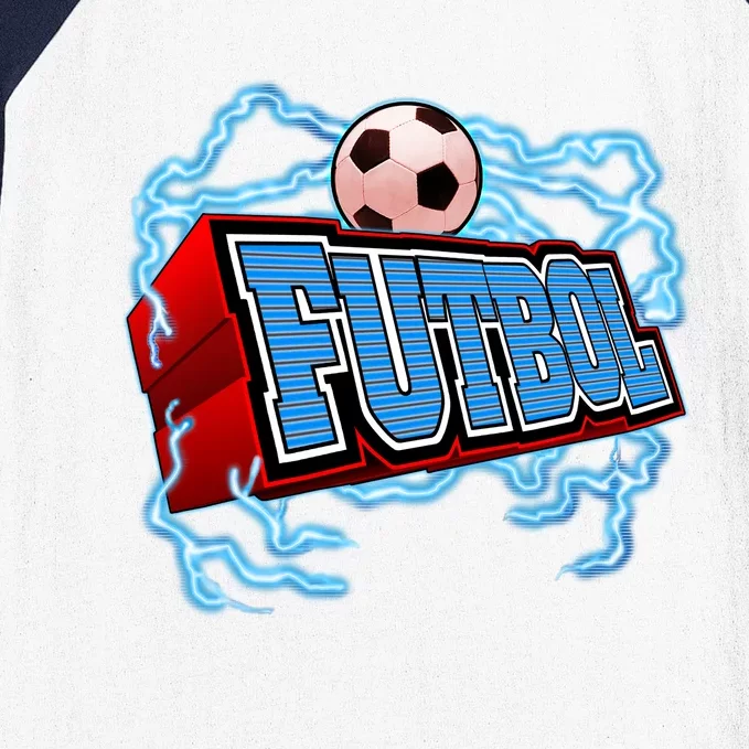 Futbol 3D Logo Baseball Sleeve Shirt