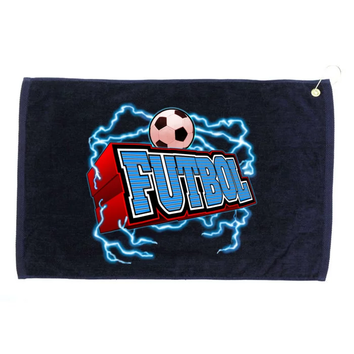 Futbol 3D Logo Grommeted Golf Towel