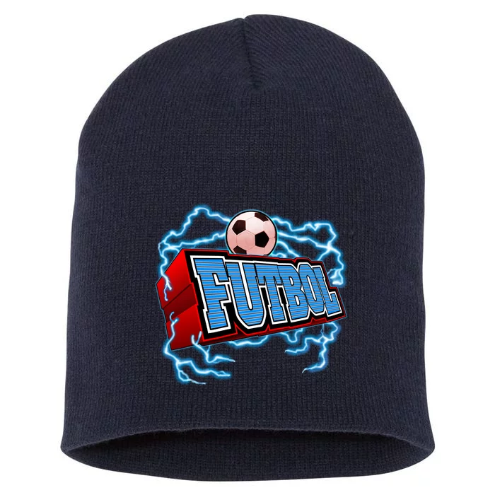 Futbol 3D Logo Short Acrylic Beanie