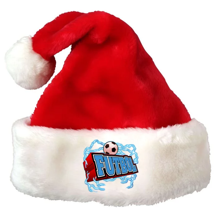 Futbol 3D Logo Premium Christmas Santa Hat