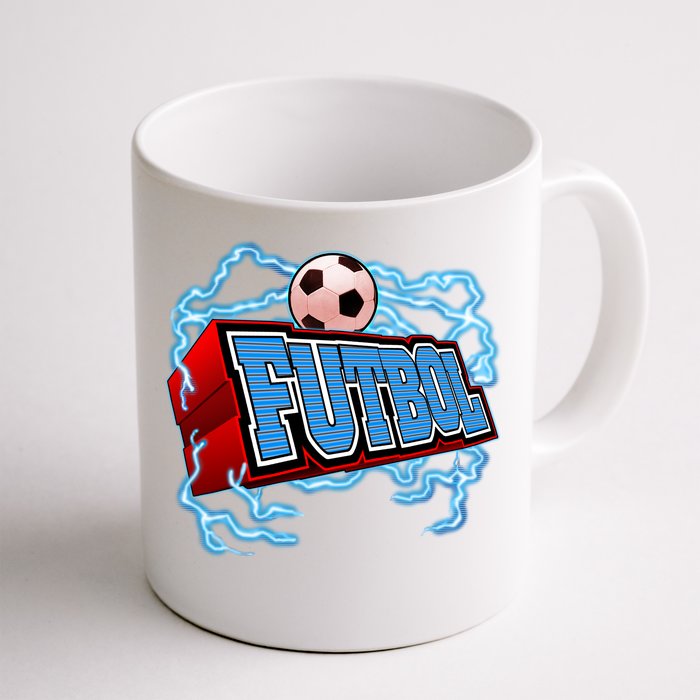 Futbol 3D Logo Front & Back Coffee Mug